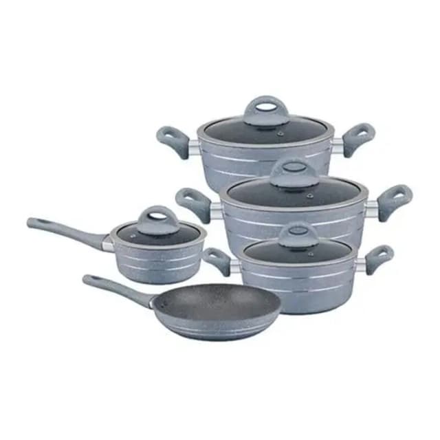 Royalford Rf9555bge Forged Cookware Set 9 Pc