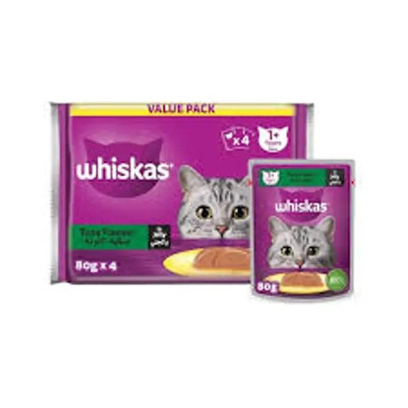 Whiskas Tuna Pouch Mp 4 x 80 g