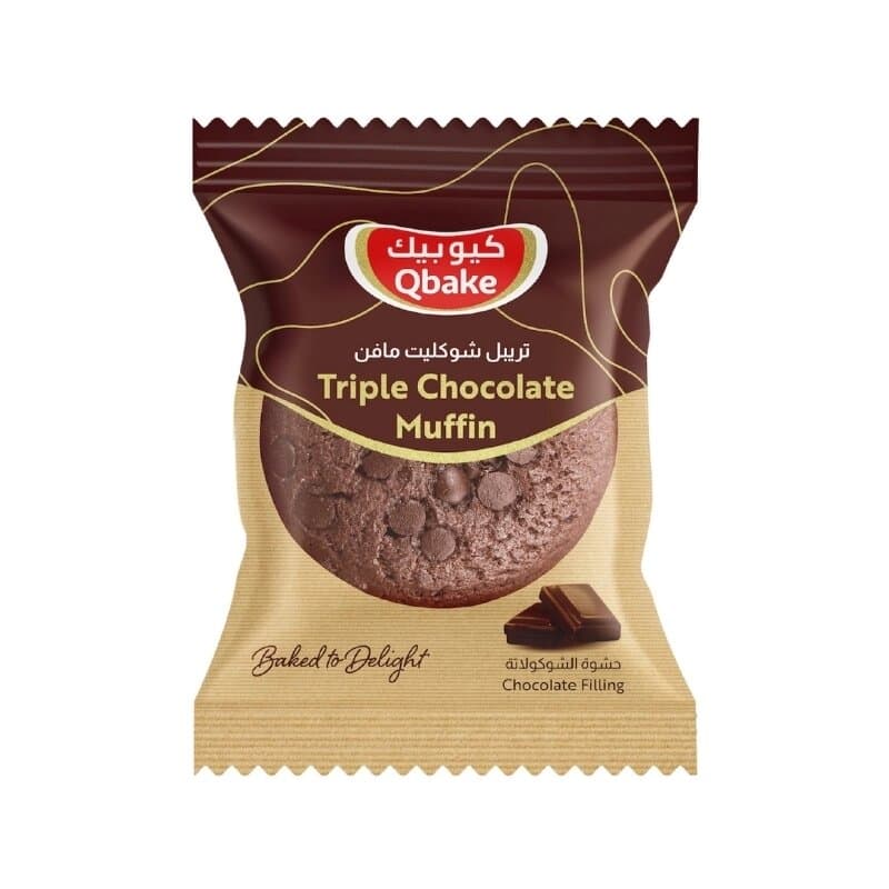 Qbake Triple Chocolate Muffin 60 g