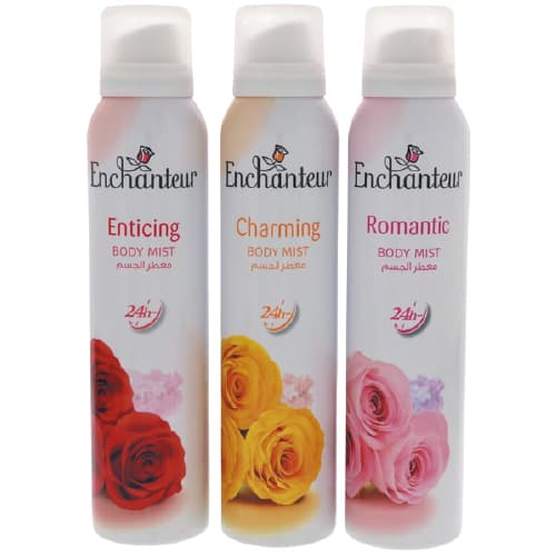 Enchanteur Body Mist 3 x 150 mL