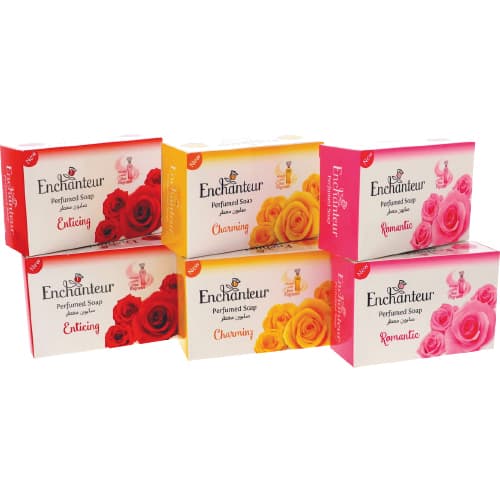 Enchanteur Soap 6 x 125 g Assorted