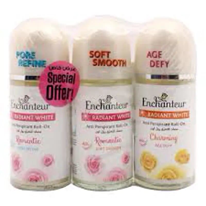Enchanteur White Roll On 3 x 50 mL