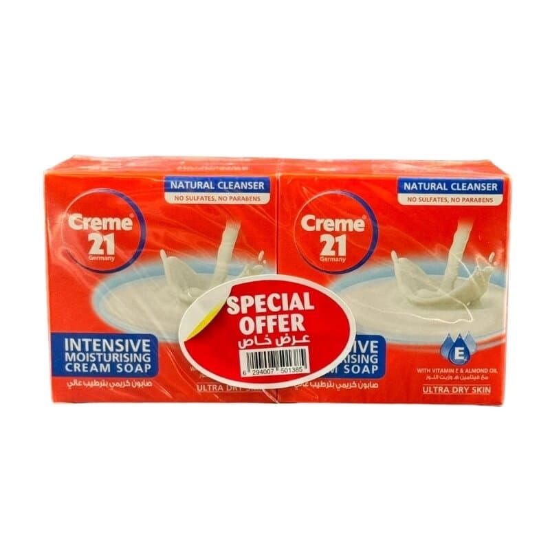 Creme 21 Cremey Moisturising Soap 4 x 125 g