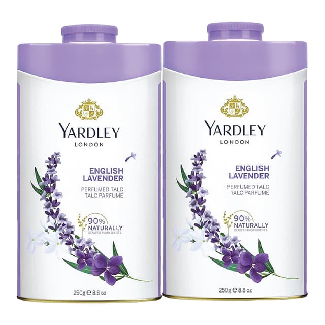 Yardley Talcom Powder Assorted 250 g Twin Pack