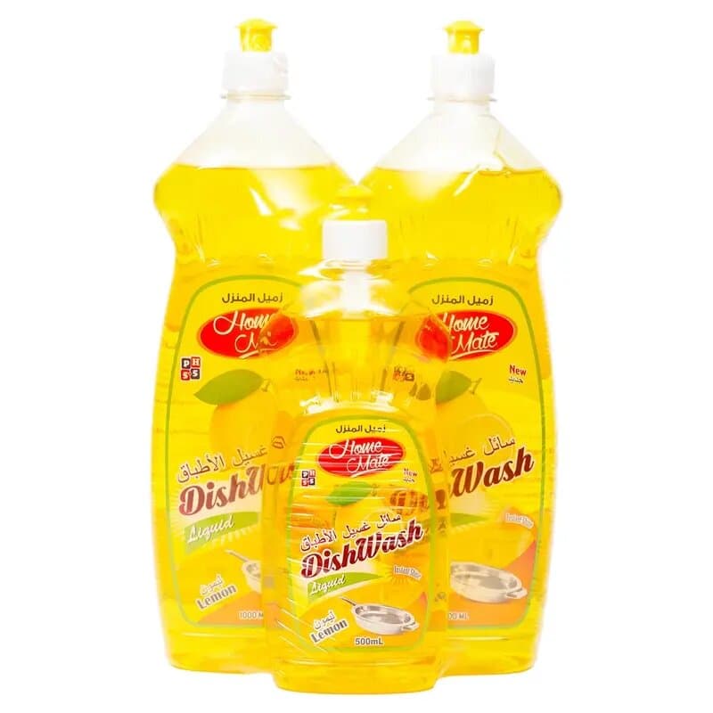 G Wash Dish Wash Liquid Lemon 1 L 2 Pc + 500 mL