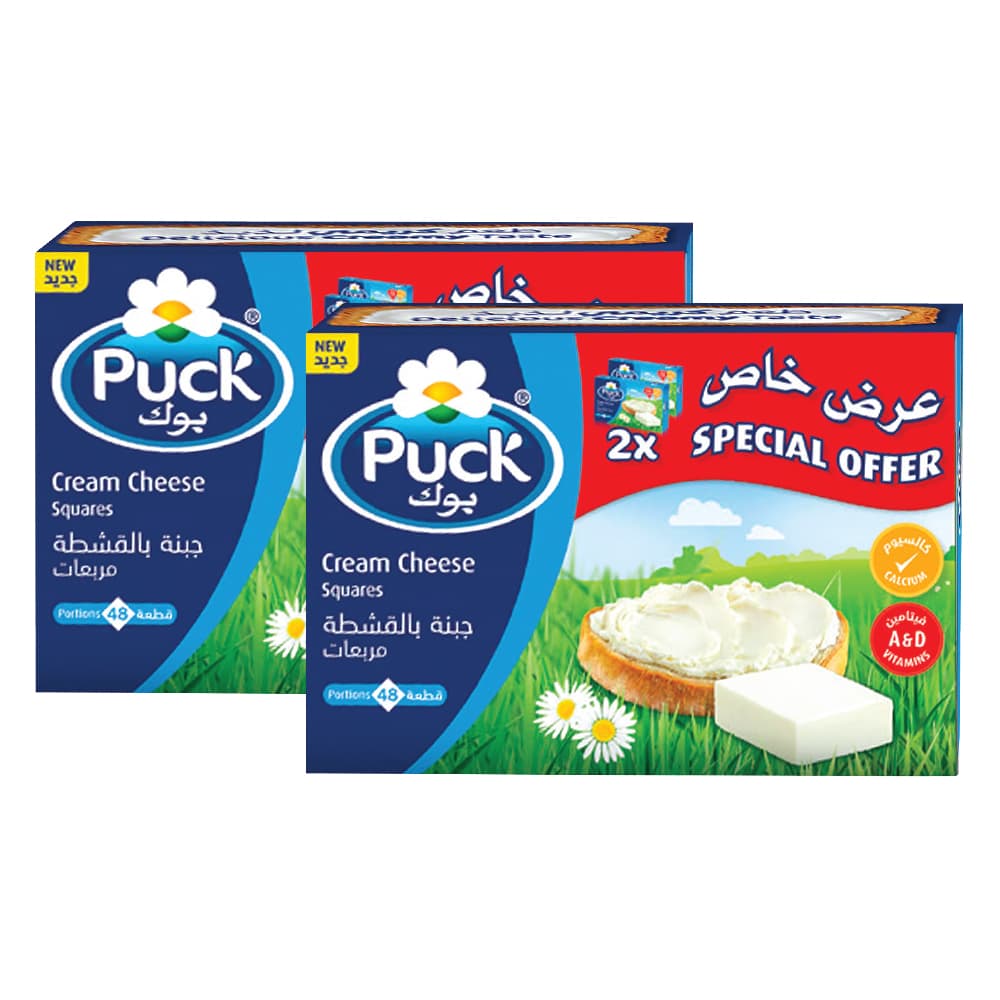 Puck Cream Cheese Squares 2 x432 g