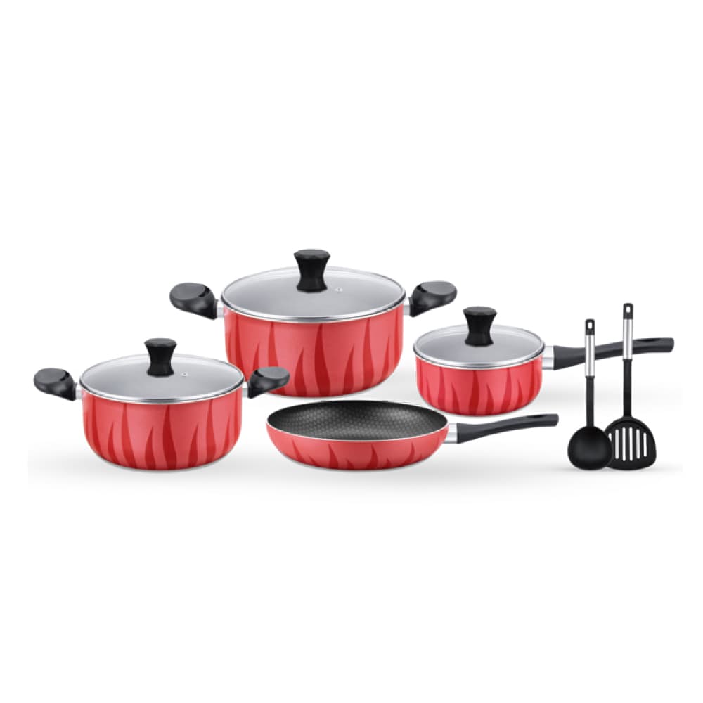 Gitco Hotwaves N/S Cookware 9 Pc Set Ac8516