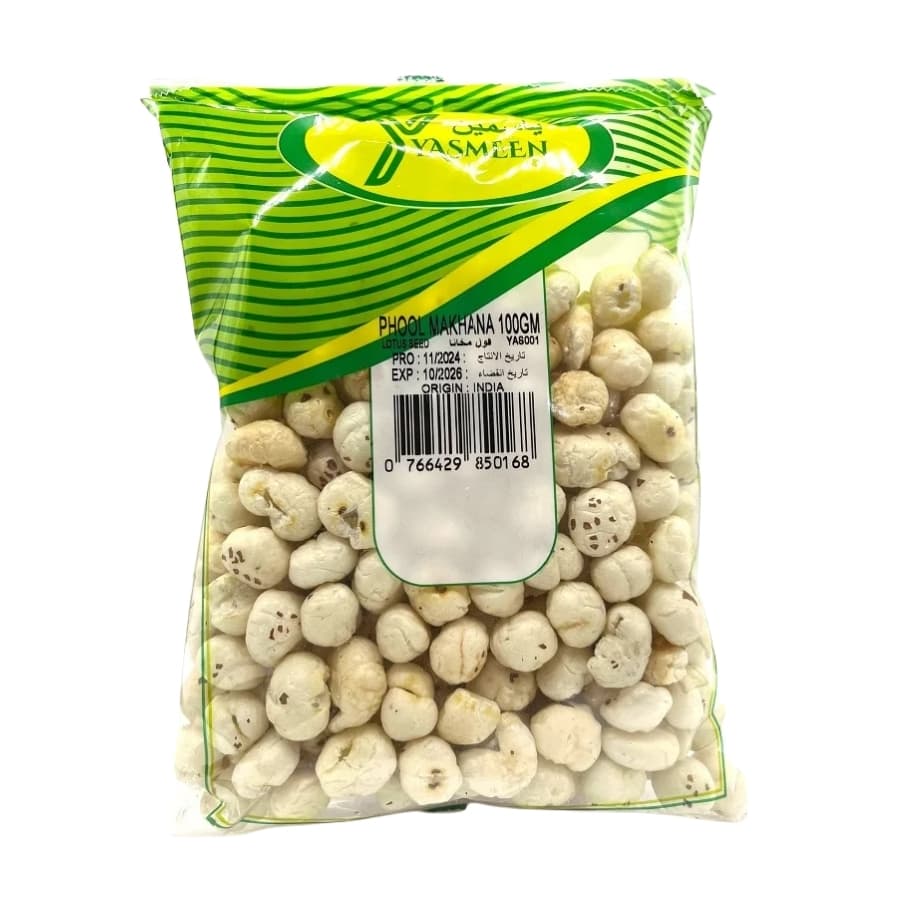 Yameen Foul Makkana (lotus Seed) 100 g