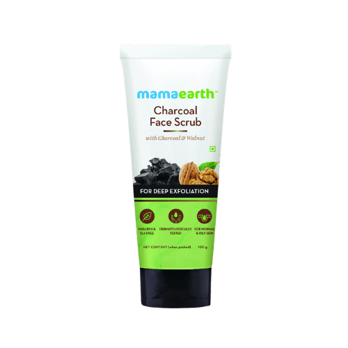 Mamaearth Charcoal & Walnut Oily Skin Facescrub 100 g