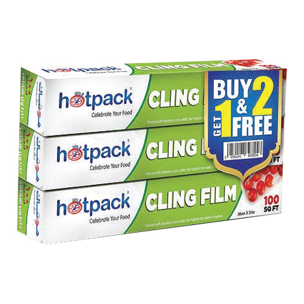 Hotpack Cling Film-100 sqft 2 + 1
