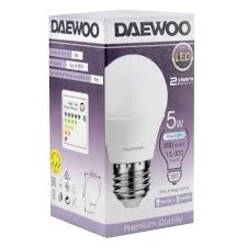 Daewoo Led Bulb 5w E27 Day Light Dl2705c X2pcs