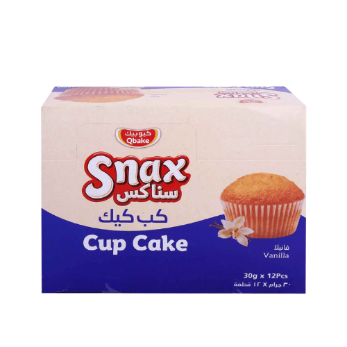 Snax Long Life Cupcake Vanilla 12 x 30 g