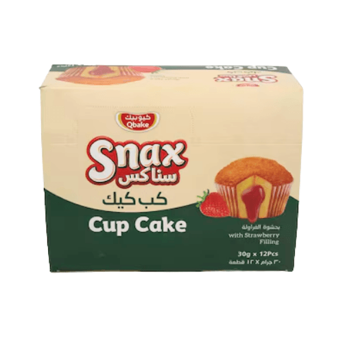 Snax Long Life Cupcake Strawberry 12 x 30 g