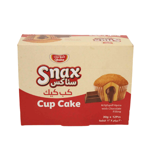 Snax Long Life Cupcake Chocolate 12 x 30 g