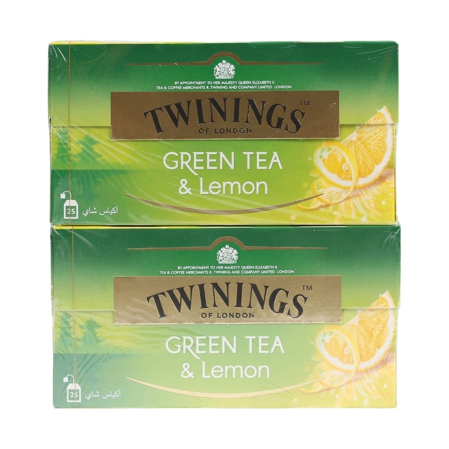 Twinings Green Tea Bags Assorted 25 Pc x 2 box