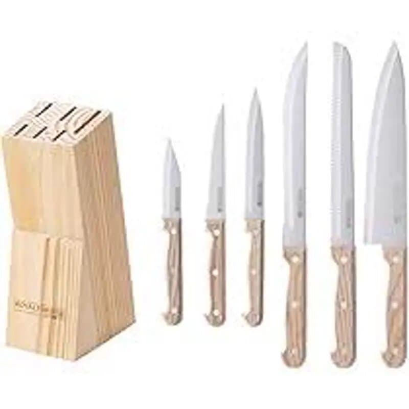 Royal Ford 7 Pc Kitchen Kinfe Set/Wooden Stand