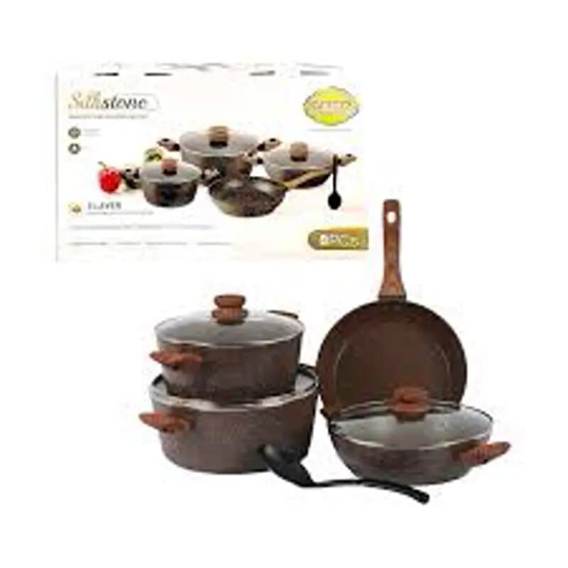 Gitco Stilkstone Nonstick Granite Cookware 8 Pc Set