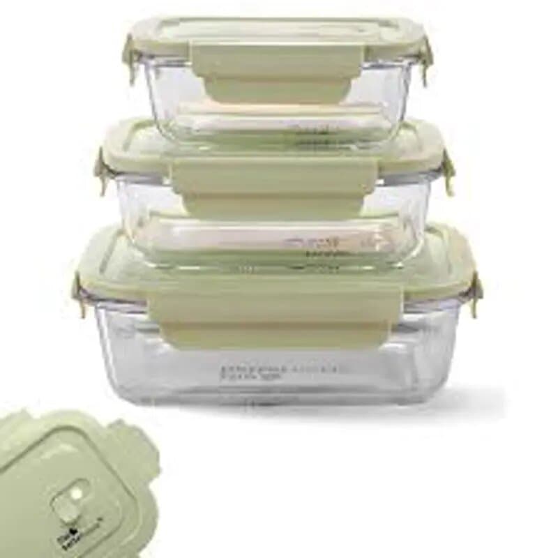 Gp Xy-001 Glass Container Set 3 Pc 1040 680 410 mL