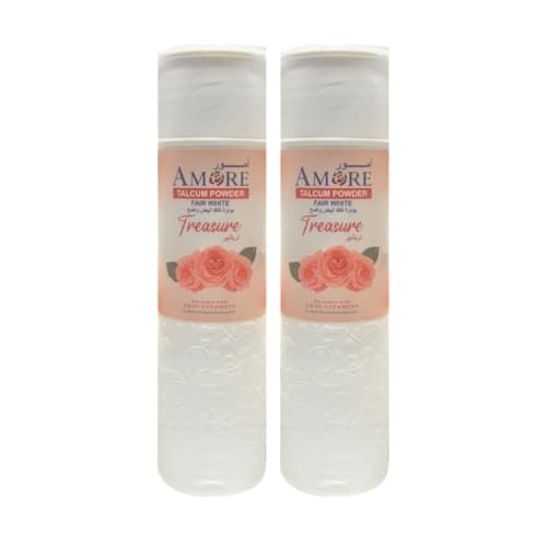 Amore Talcum Powder Fair White Treasure 2 x 250 g
