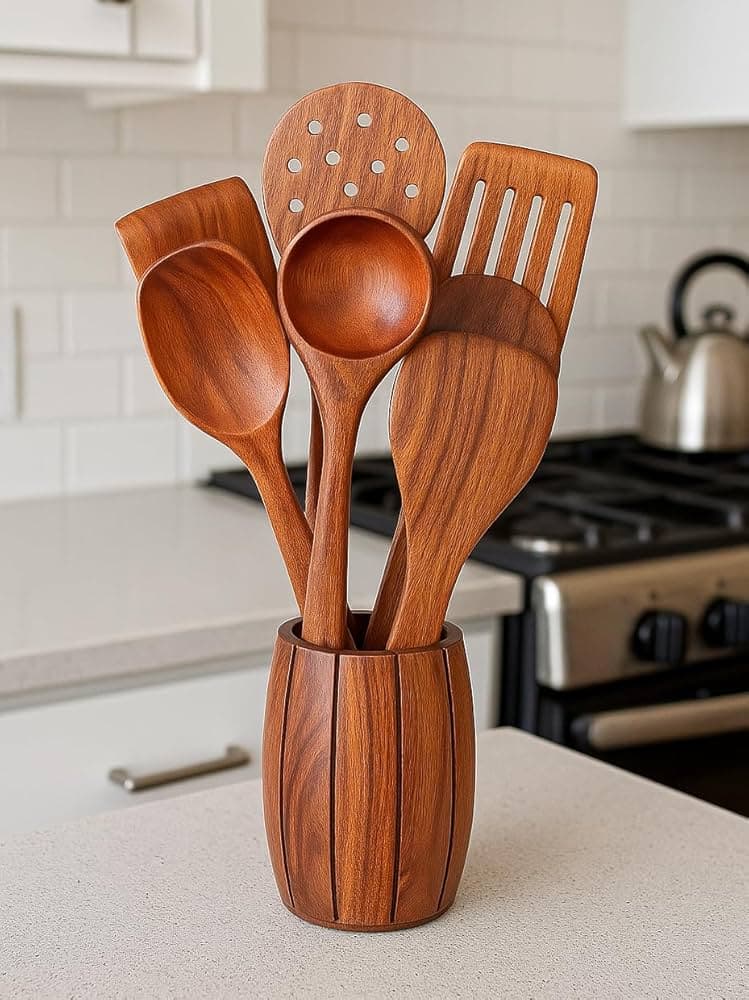 Ryl Res 8406 35831 Wooden Spoon 7 Pc Set
