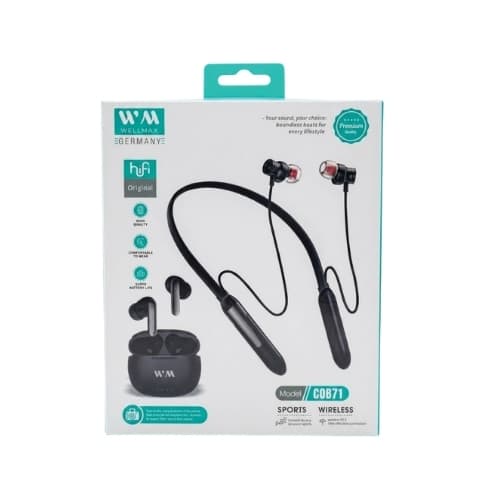 Wmax Cob71 Earbud+Neckband Combo