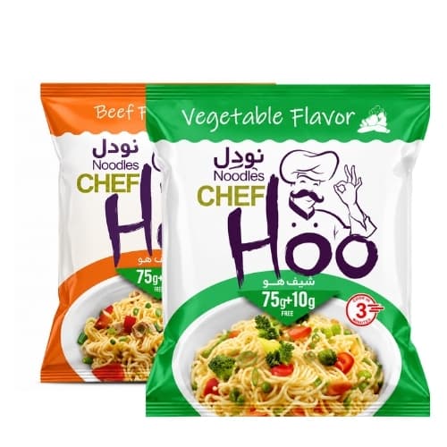 Chef Hoo Flat Noodles Assorted 10 x 70 g