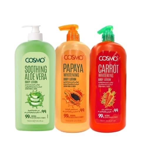 Cosmo Body Lotion 99% Natural  Assorted 750 mL