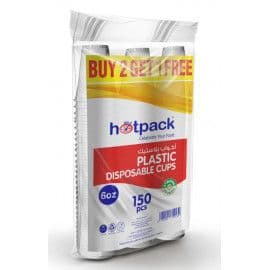 Hotpack 6oz Plastic Cup 50s x 3pack
