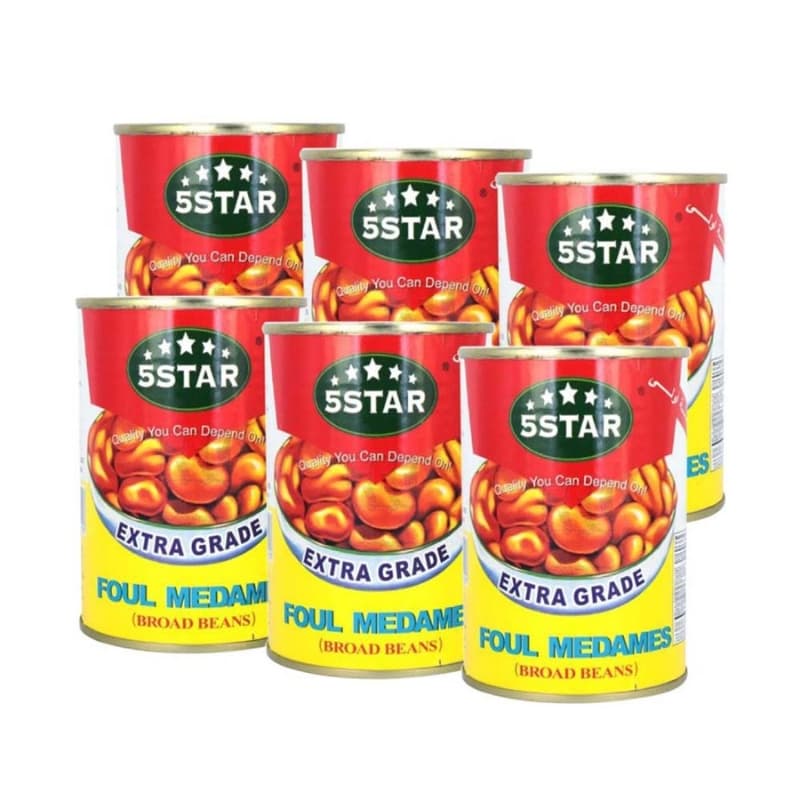 5 Star Foul Medames 6 x 400 g