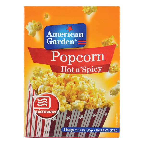 American Garden Hot And Spicy Popcorn 297 g