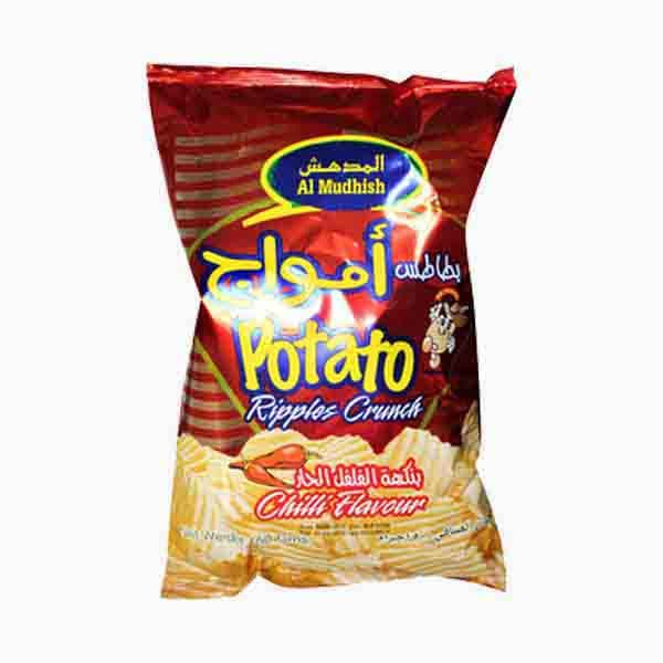 Al Mudhish Ripple Chilly Chips 150 g