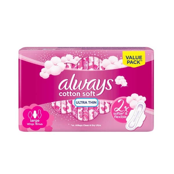 Always Ultra Thin Large Wings 16pads Value Pack