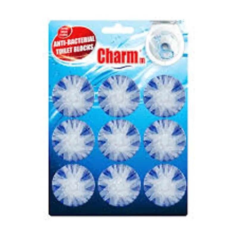 Charmm Toilet Block Blue 9 Pc