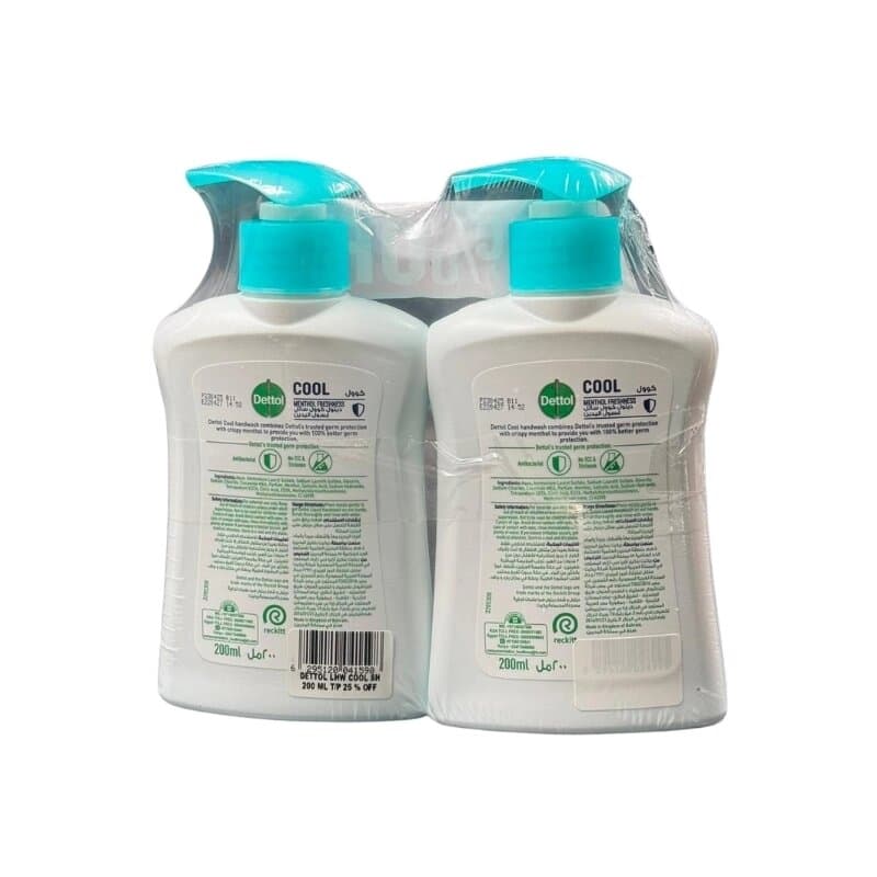 Dettol Cool Hand Wash 2 x 200 mL