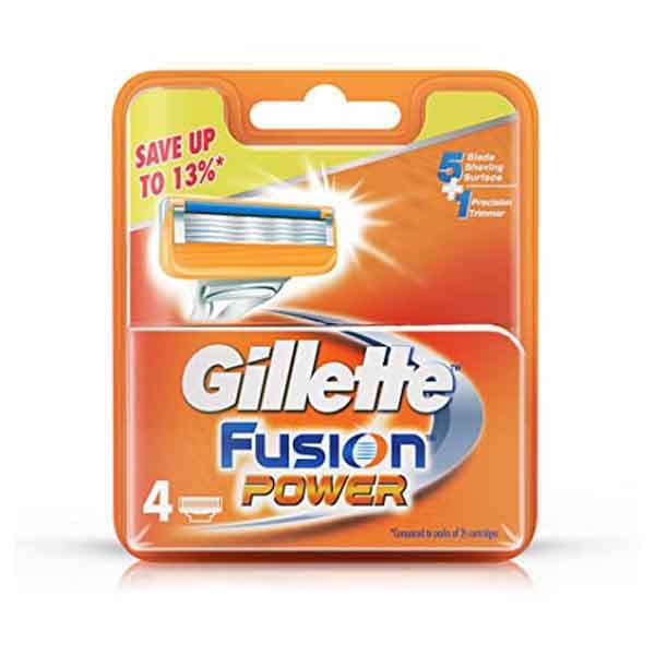 Gillette Blade Fusion Power 4 Pc