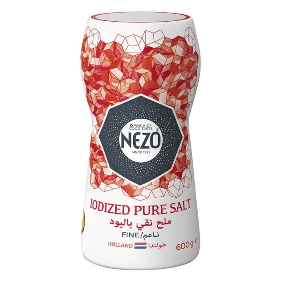 Nezo Salt Iodised Bottle RED 600 g
