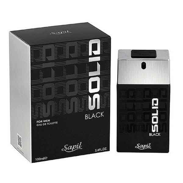 Sapil Solid Black Men Edt 100 mL