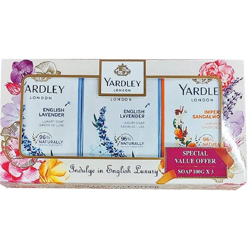 Yardley Soap 100 g 3 Pc Assrtd Price Promo