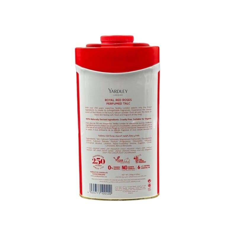 Yardley Red Rose Talc 250 g
