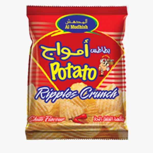 Al Mudhish Ripple Crunch Fresh Potato Chips 15 g