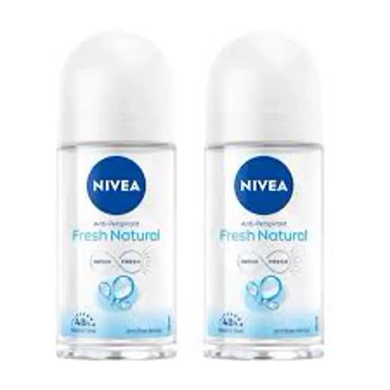 Nivea Black + Whit Silk Smth Roll On 2 x 50 mL