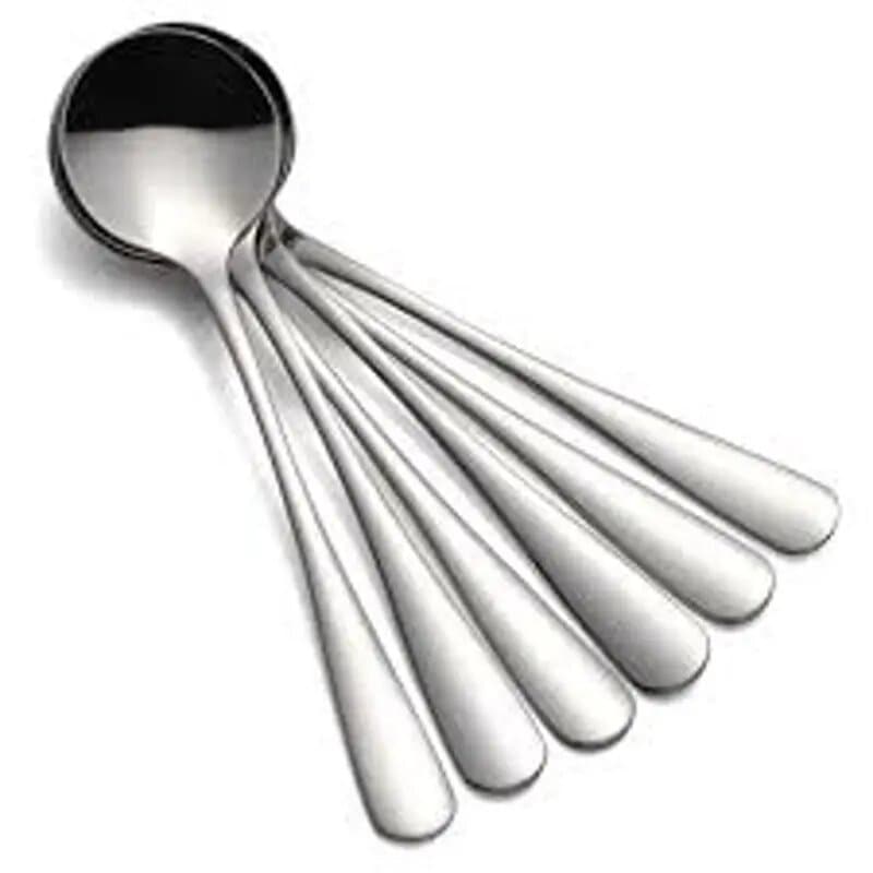 Gitco Steel Light Weight Dessert Spoon 6 Pc Set