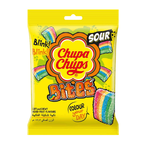 Chupa Chups Sour Bites Mixed Fruit Pouch 26.4 g