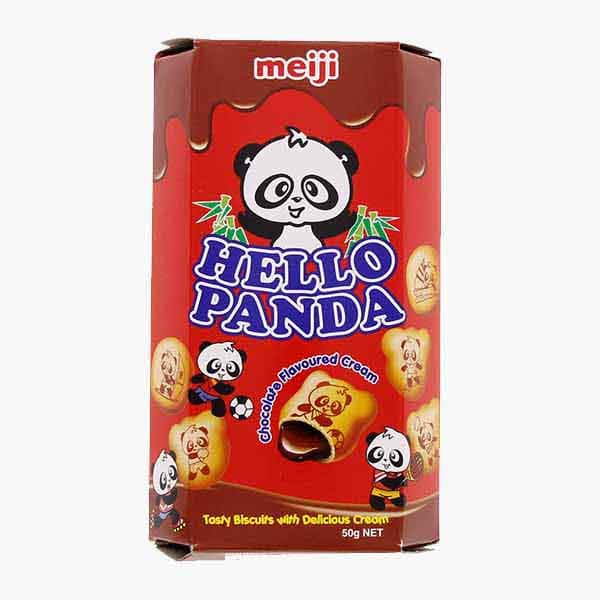 Meiji Hello Chocolate Cream Withpanda Biscuits 47 g