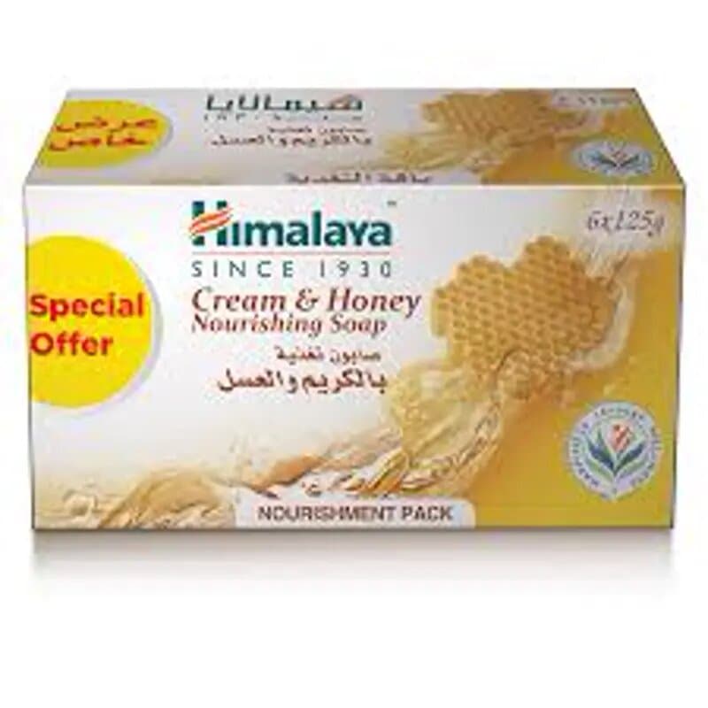 Himalaya Cream & honey Soap 125 x 6 Promo