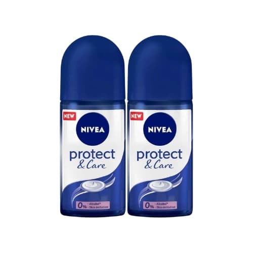 Nivea Protect&Care Fem Deo Roll On 2 x 50 mL