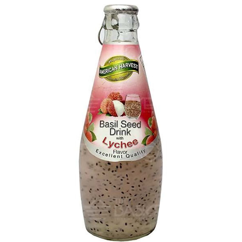 American Harvest Lychee Basil Seed Drink 290 mL