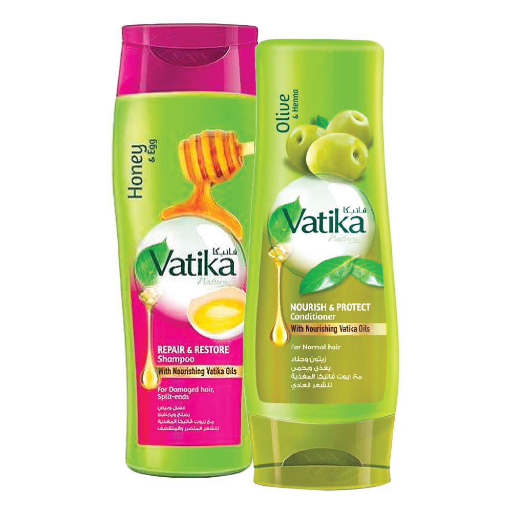 Vatika Nrsh & Prtct Shampoo 400 + Cond 400 mL