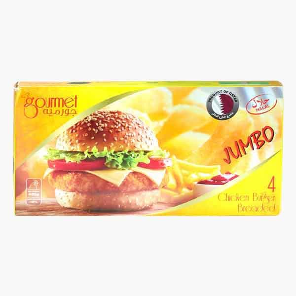Gourmet 4 Breaded Jumbo Chicken Burger 400 g