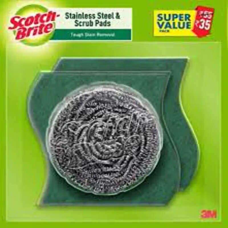 Scotch Brite Scrub Sponges Laminate 2 + 1 Free